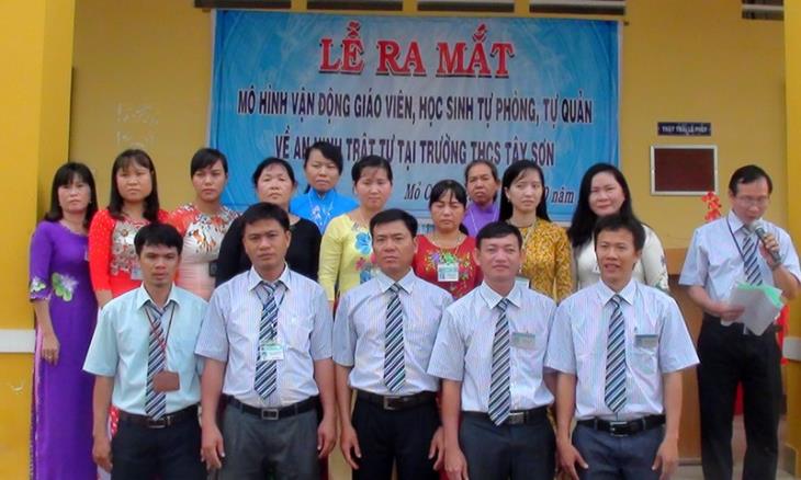 Tân Biên: Ra mắt mô hình tự phòng, tự quản về an ninh trật tự trong trường học 